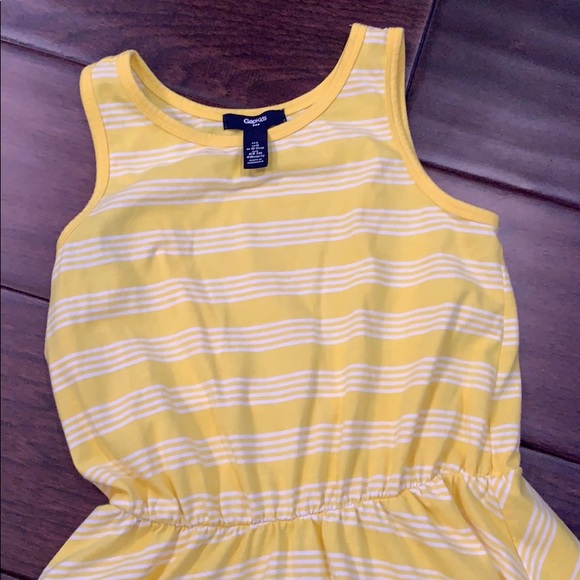 Gap Size Large Striped Tank Dress Yellow Cute! - Picture 2 of 2